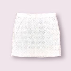 NWT J. Crew Eyelet Embroidered Mini Skirt Size 8